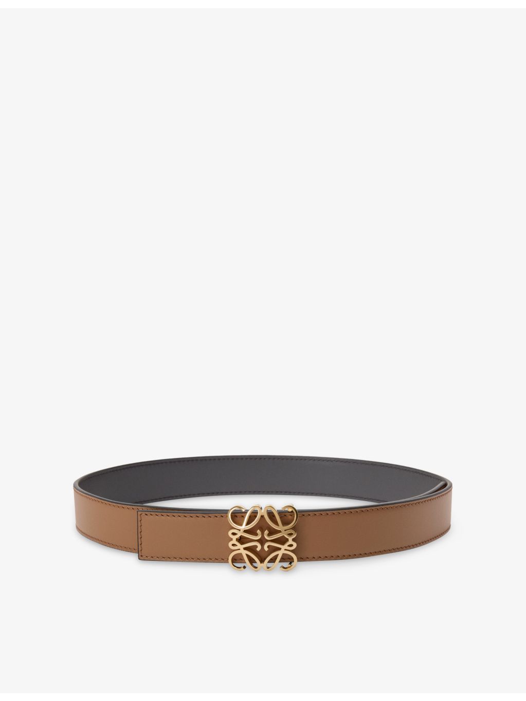 Loewe Anagram Bombé reversible leather belt 2.8cm, UK version