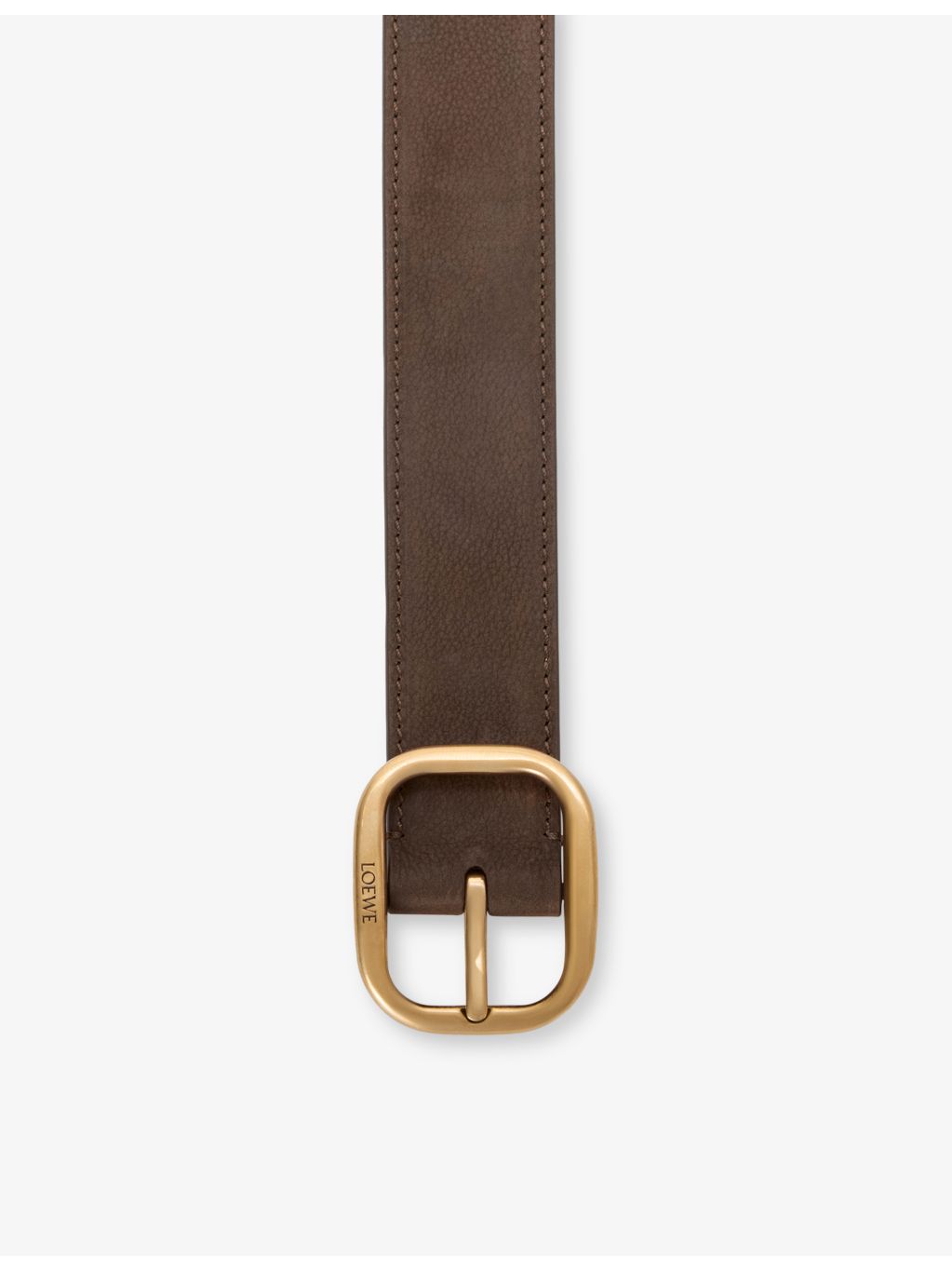 Loewe rounded leather belt 3.5cm, UK version