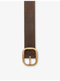 Loewe rounded leather belt 3.5cm, UK version