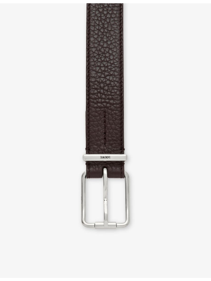 Loewe rounded buckle leather belt 3.5cm, UK version