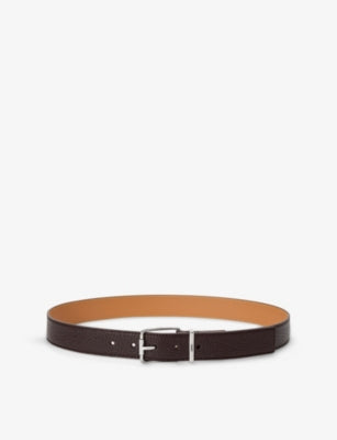 Rounded Soft Studs Leather Belt - 28