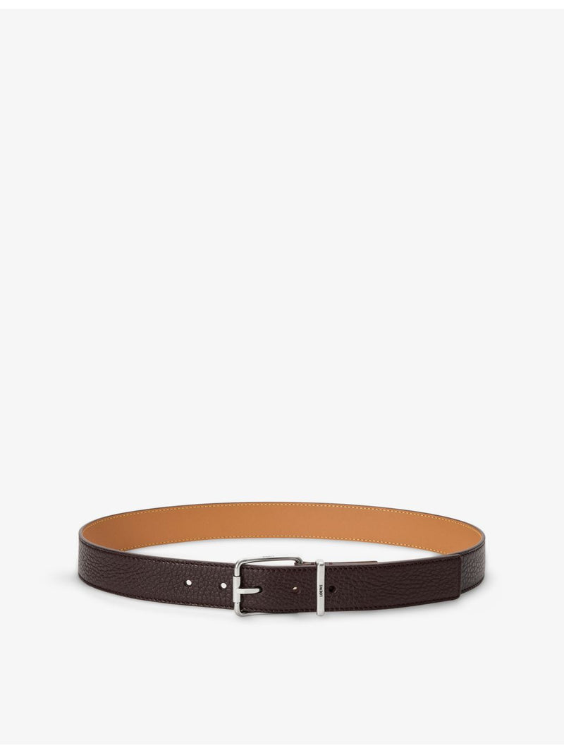 Loewe rounded buckle leather belt 3.5cm, UK version