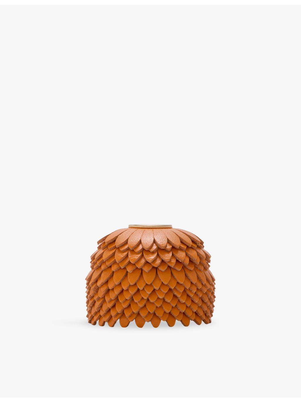 LOEWE flower dice leather charm with gold hardware, imported from the UK