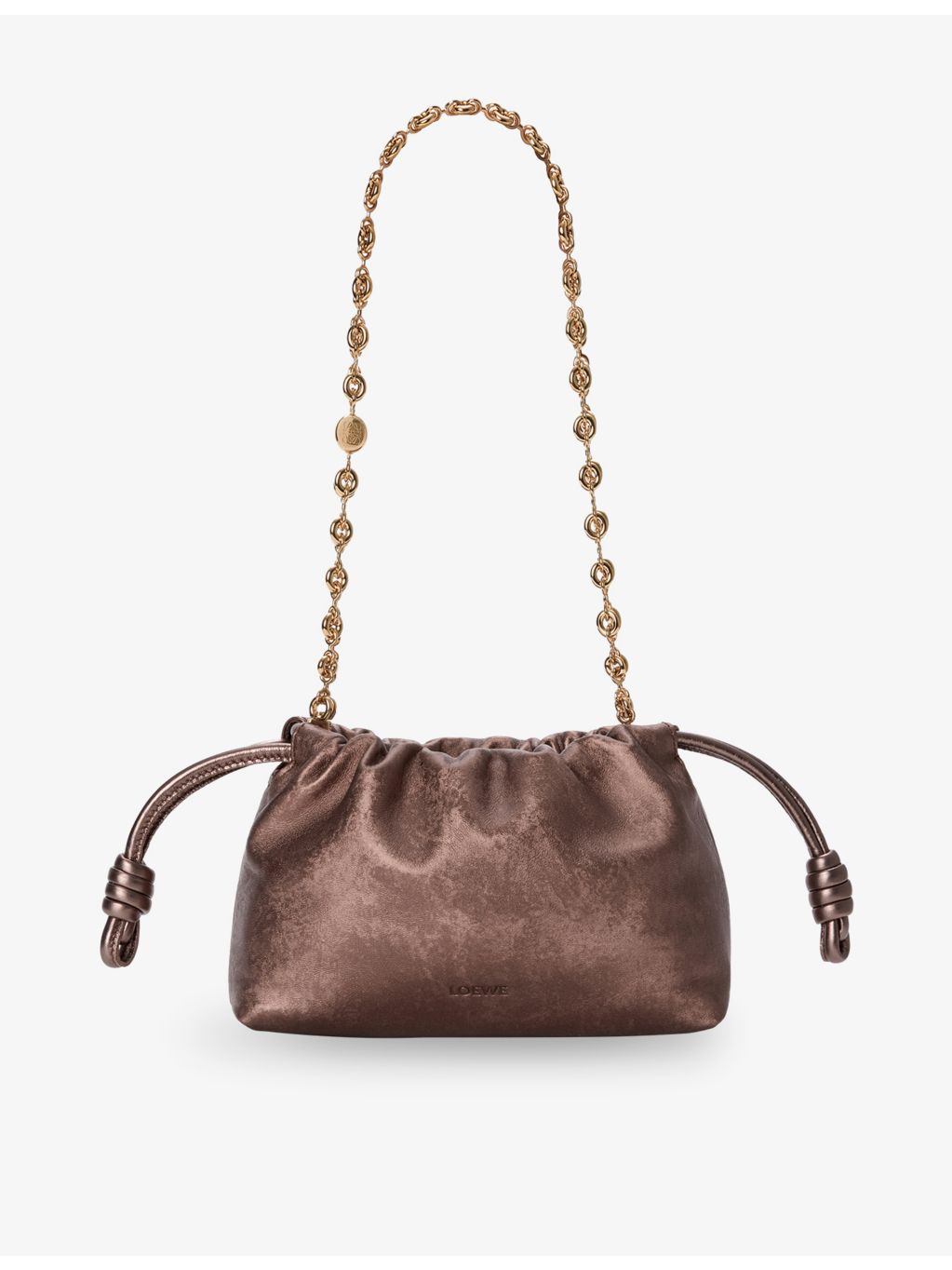 Loewe Mini Flamenco leather shoulder bag (British brand)