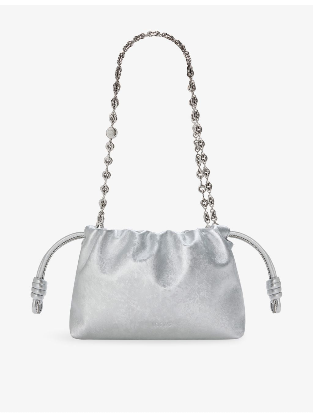 Loewe metallic mini leather clutch bag (British brand)