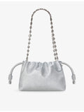 Loewe metallic mini leather clutch bag (British brand)