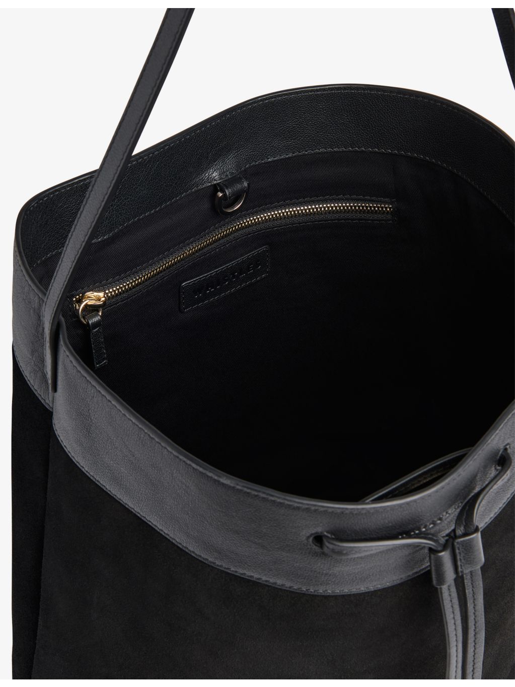 Whistles Sasha suede leather shoulder bag, imported from the UK