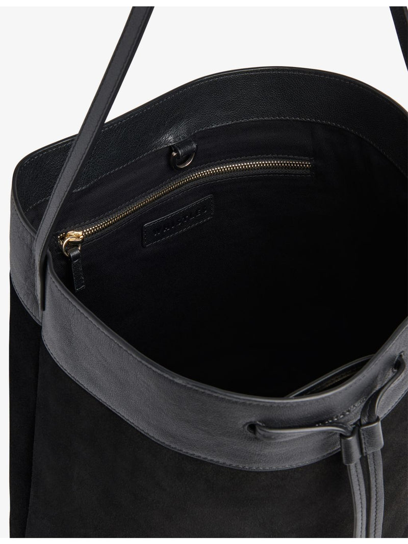 Whistles Sasha suede leather shoulder bag, imported from the UK