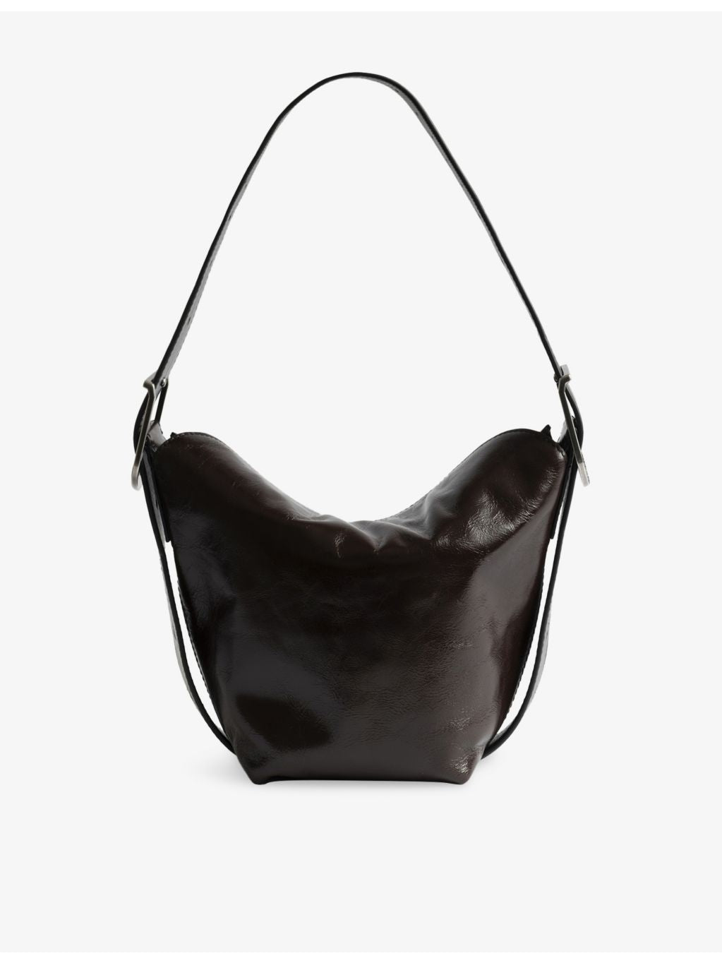 Zadig & Voltaire Baby Jane patent-leather shoulder bag, imported from the UK