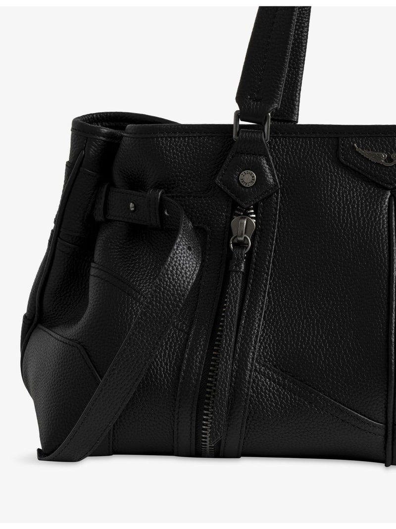 Zadig&Voltaire Sunny Shopper leather shoulder bag, imported from the UK