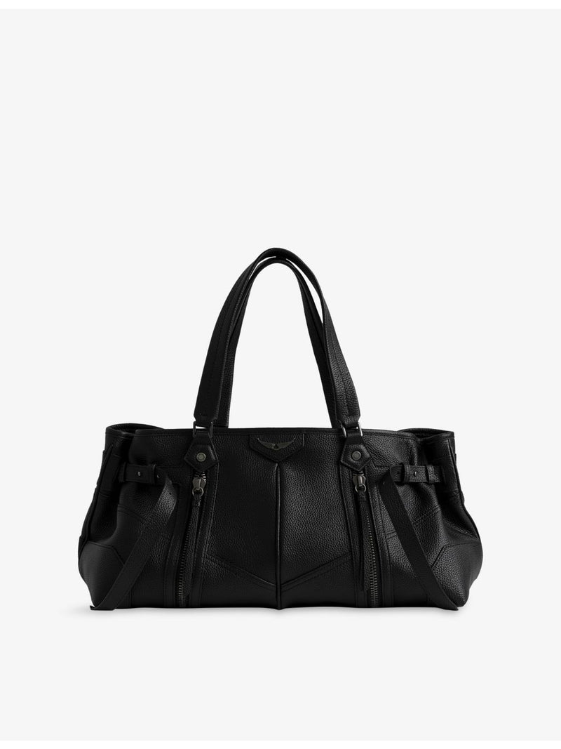Zadig&Voltaire Sunny Shopper leather shoulder bag, imported from the UK