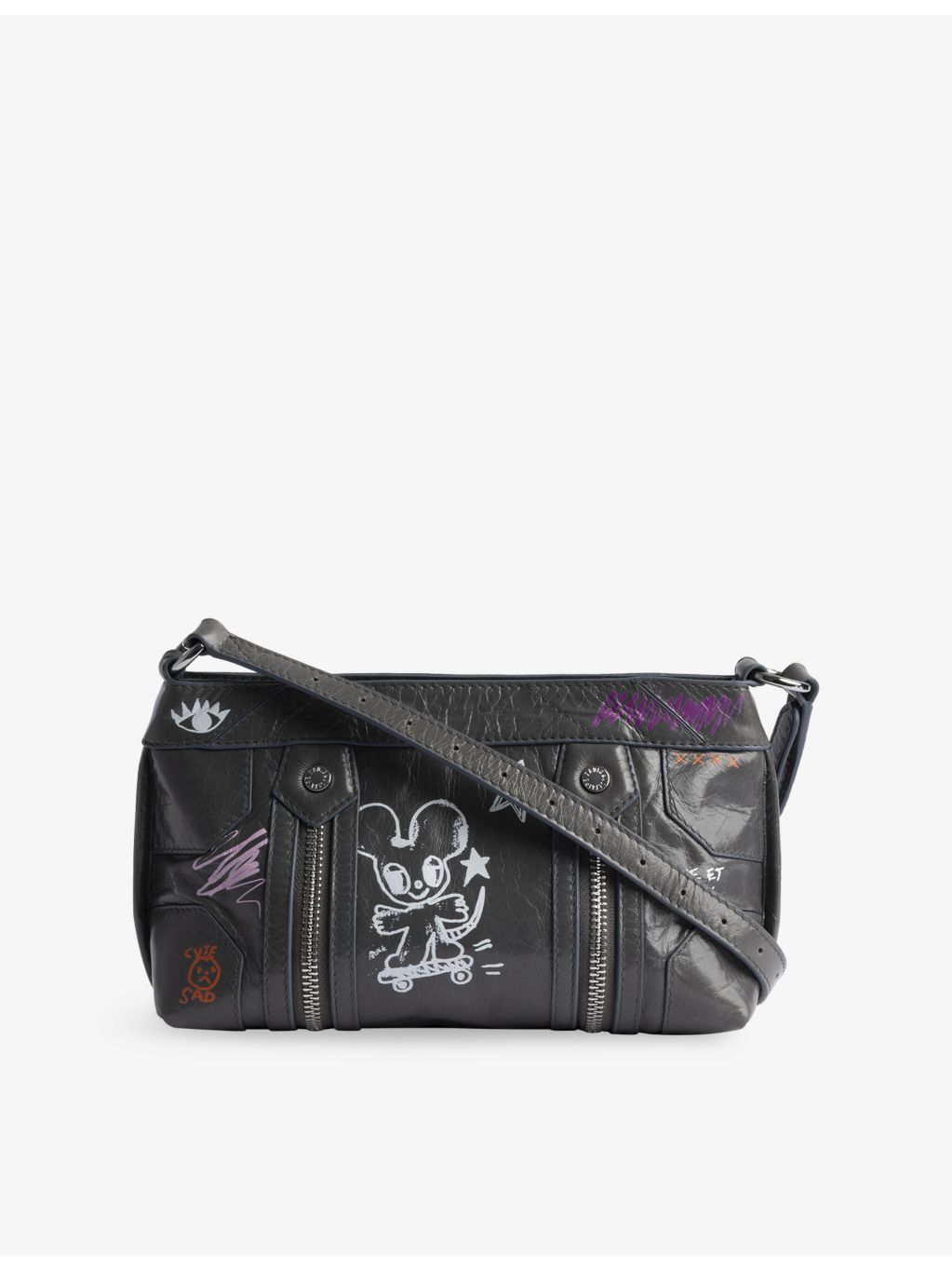 Zadig&Voltaire Humberto leather cross-body bag 21cm - British product