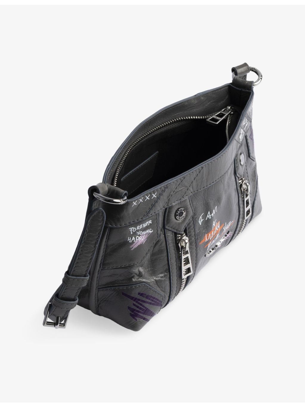 Zadig&Voltaire Humberto leather cross-body bag 21cm - British product