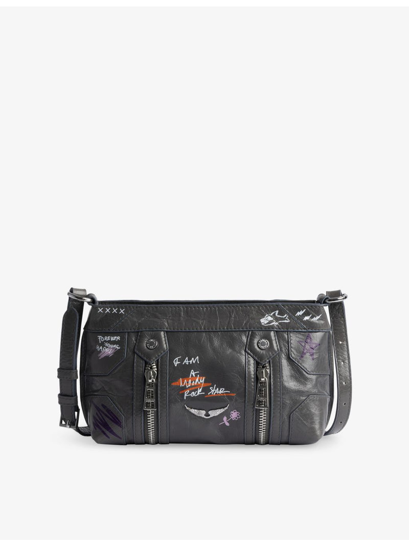 Zadig&Voltaire Humberto leather cross-body bag 21cm - British product