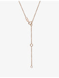 Yoko London rose gold Akoya pearl diamond pendant, 40-45cm, UK version