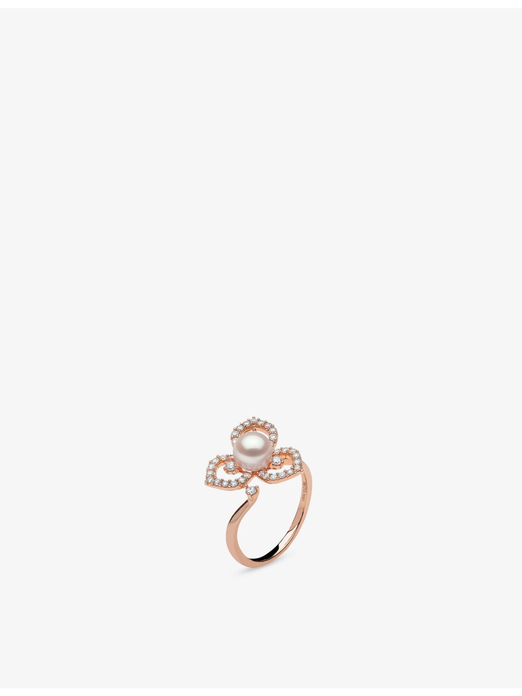 Yoko London diamond pearl ring 0.44ct (British brand)