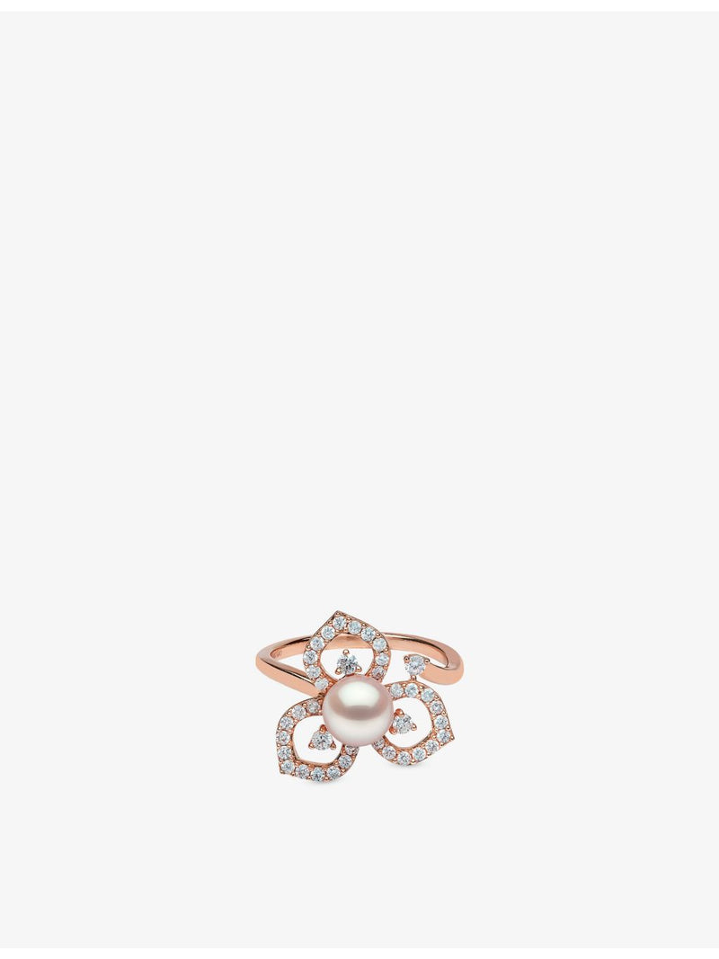Yoko London diamond pearl ring 0.44ct (British brand)