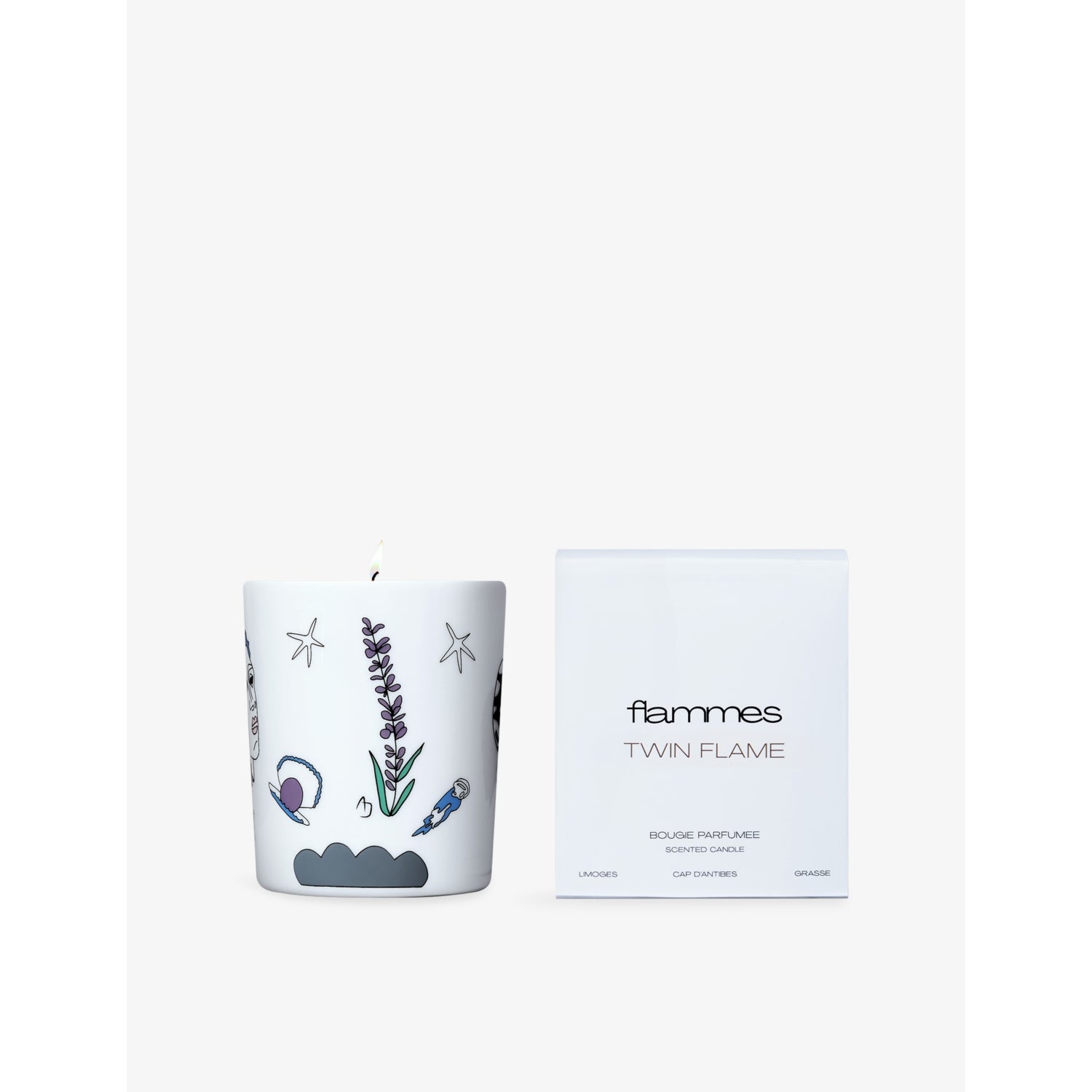 Gemini Twin Flame scented candle 300g, imported from the UK
