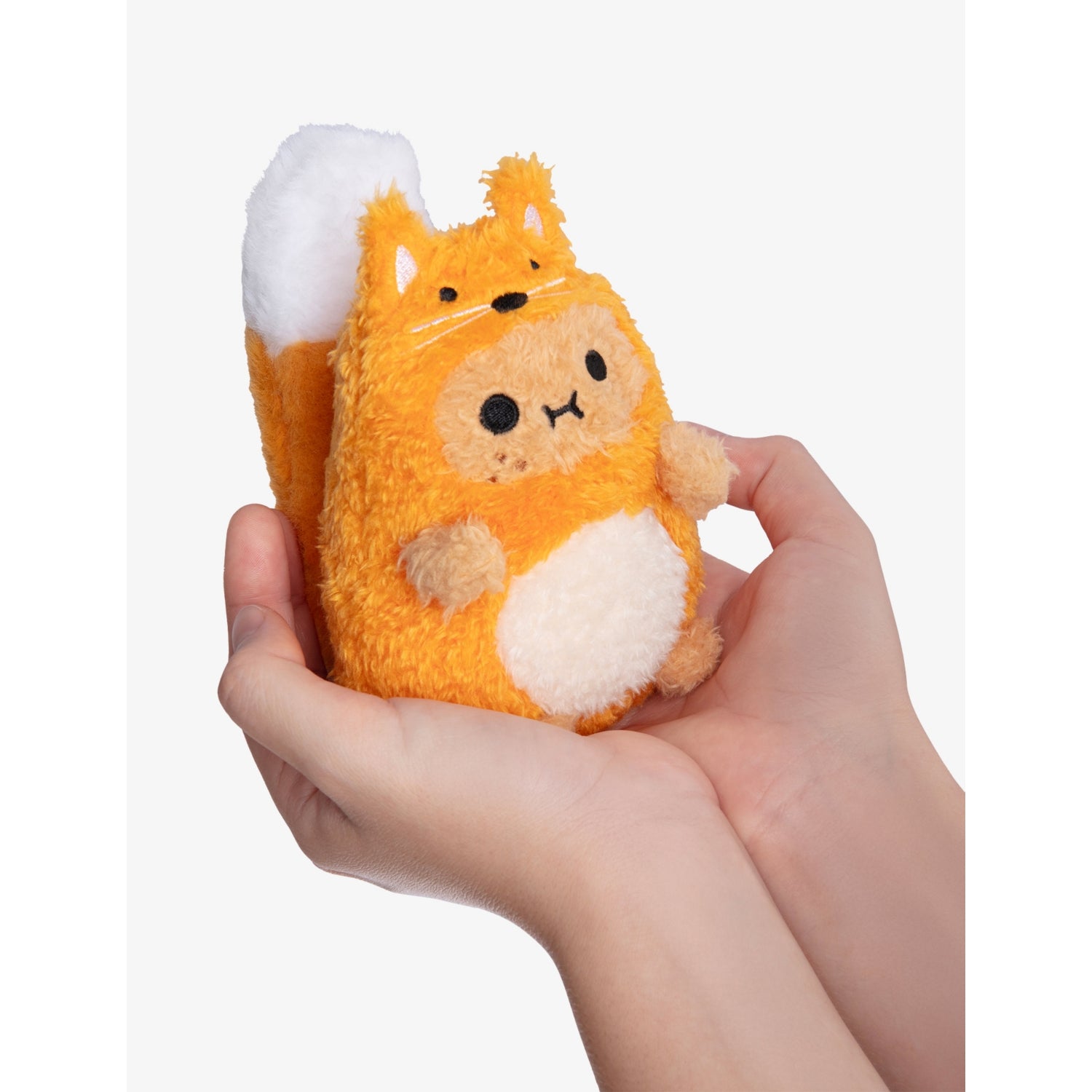 Noodoll Ricespud Foxy sitting soft toy 13cm, imported from the UK