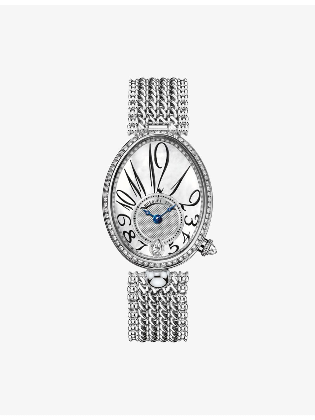 Breguet Reine de Naples white-gold diamond watch 28.5mm (British brand)