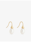 Heaven Mayhem 18ct gold-plated pearl drop earrings, UK version