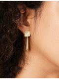 Heaven Mayhem Iris gold plated earrings 3.5cm drop - British product