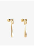 Heaven Mayhem Iris gold plated earrings 3.5cm drop - British product
