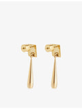 Heaven Mayhem Iris gold plated earrings 3.5cm drop - British product