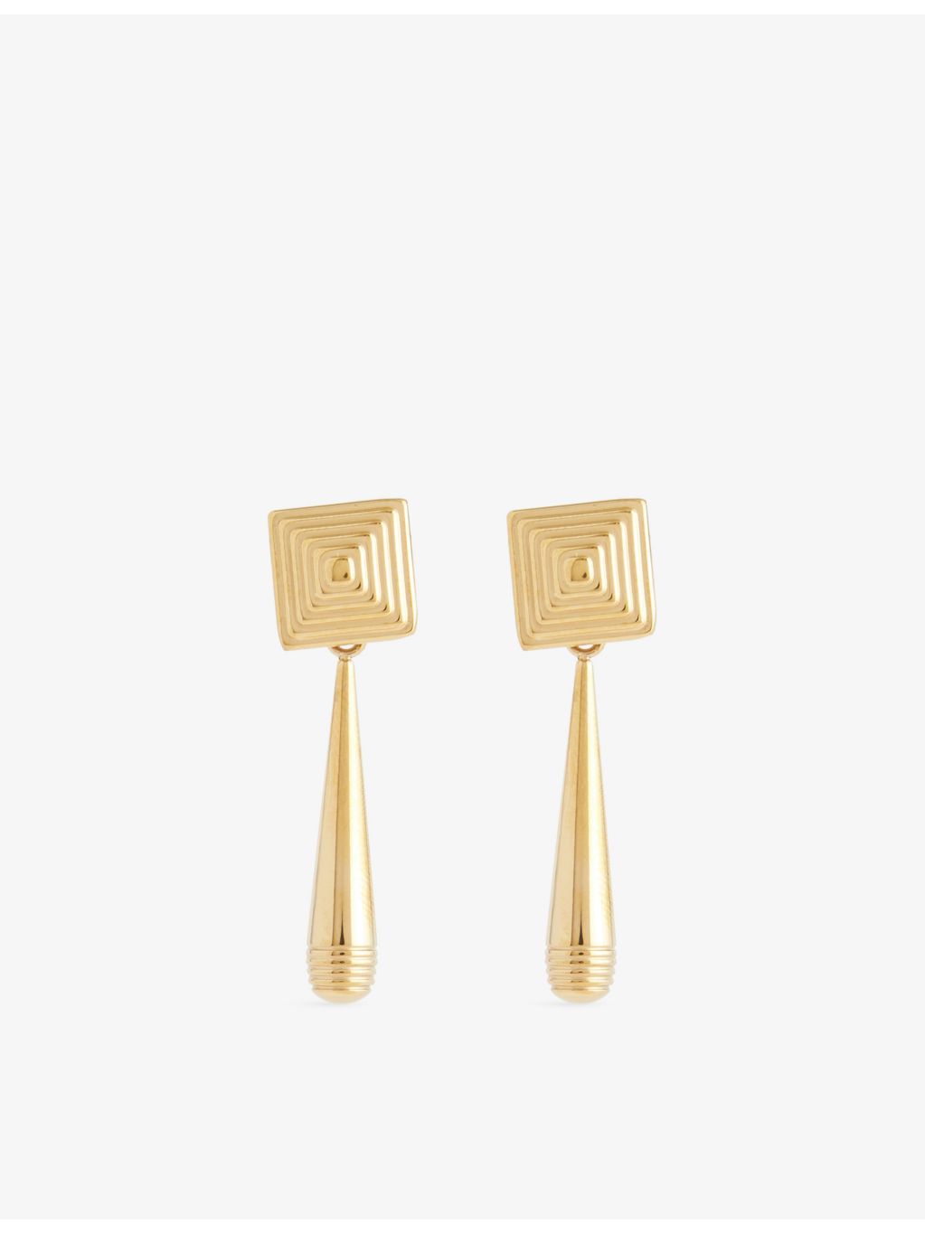 Heaven Mayhem Iris gold plated earrings 3.5cm drop - British product