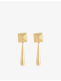 Heaven Mayhem Iris gold plated earrings 3.5cm drop - British product