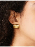 Heaven Mayhem 18ct gold PVD plated earrings, UK version