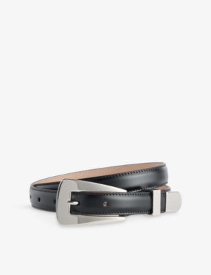 KHAITE Lucca Buckle Leather Belt 97cm