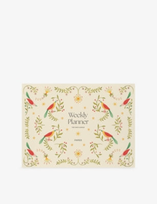 Papier Folklore Birds weekly desk pad, imported from the UK