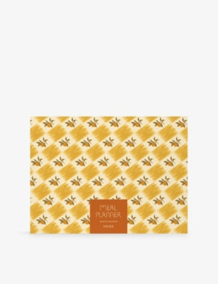 Papier floral checkerboard weekly planner 24cm by 18cm - British product