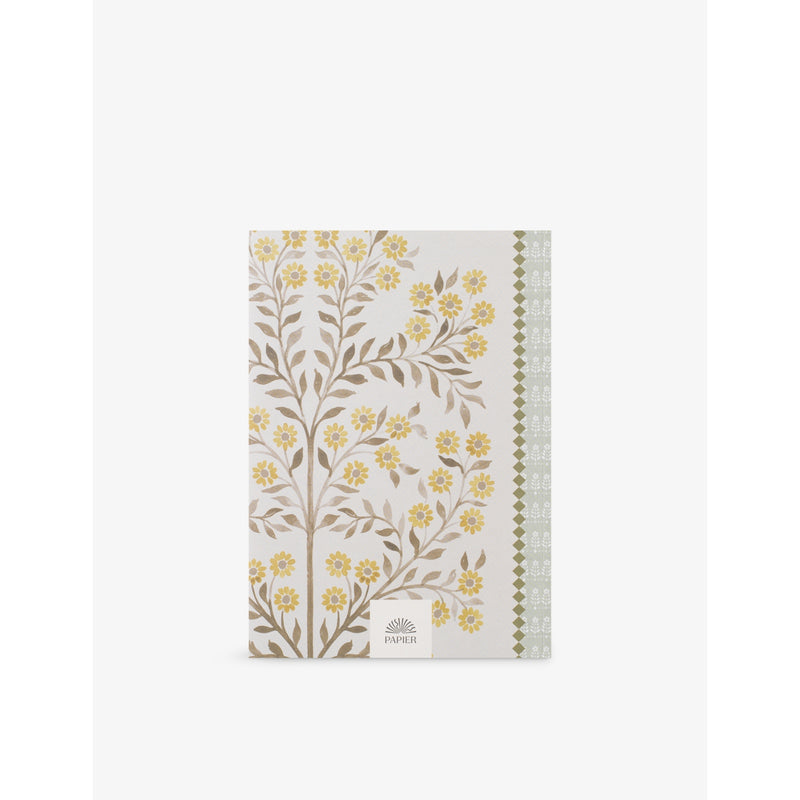 Papier floral collage softback notebook A5, UK version