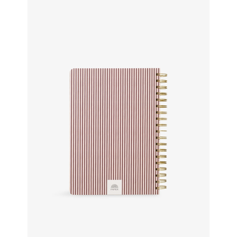 Papier Striped In Bloom B5 spiral notebook (British brand)