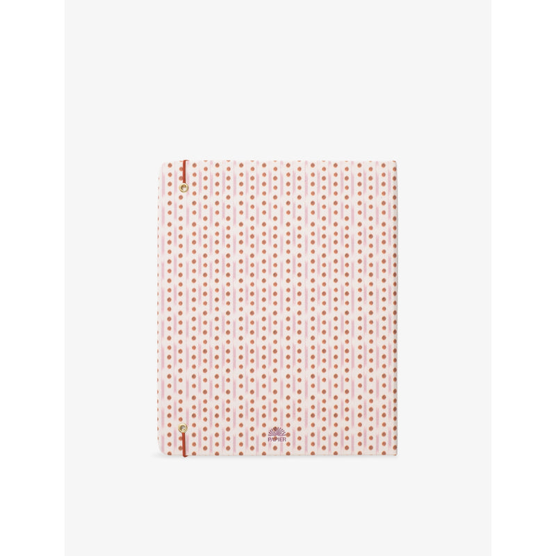 Papier ikat-stripe spiral undated planner 24.5cm - British product