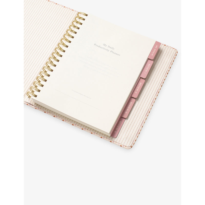 Papier ikat-stripe spiral undated planner 24.5cm - British product