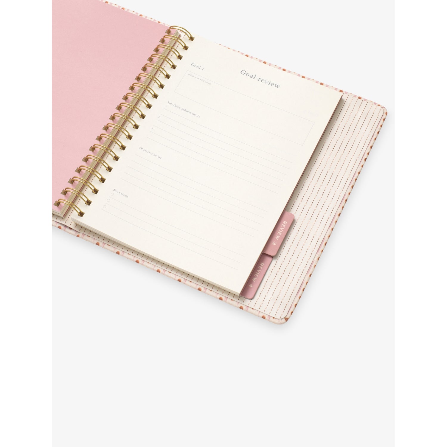 Papier ikat-stripe spiral undated planner 24.5cm - British product