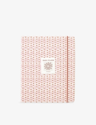 Papier ikat-stripe spiral undated planner 24.5cm - British product