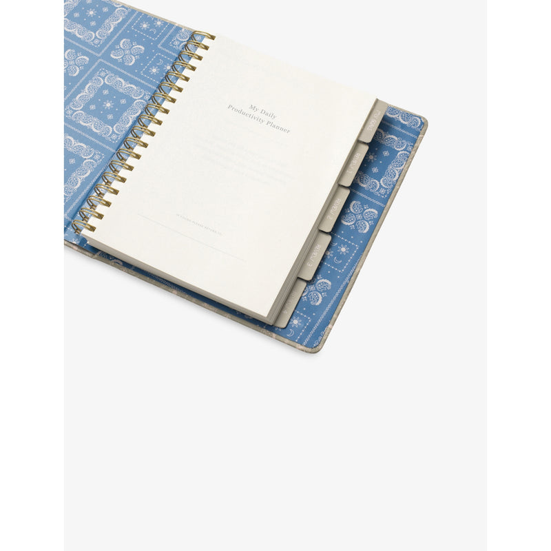 Papier Bandana undated planner with fabric cover, UK version