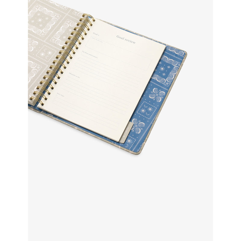 Papier Bandana undated planner with fabric cover, UK version