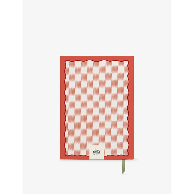 Papier floral ikat A5 wellness journal, imported from the UK