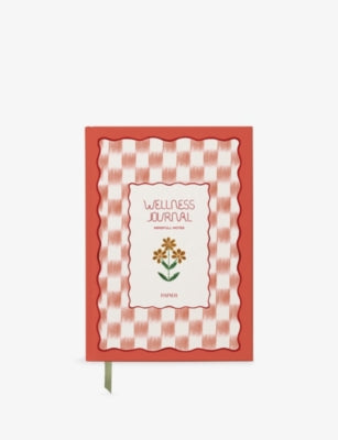 Papier floral ikat A5 wellness journal, imported from the UK