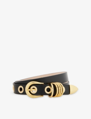 Hollyhock Rivet Leather Belt