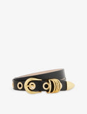 Hollyhock Rivet Leather Belt