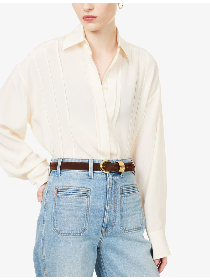 Déhanche suede belt 99cm 2.5cm, imported from the UK