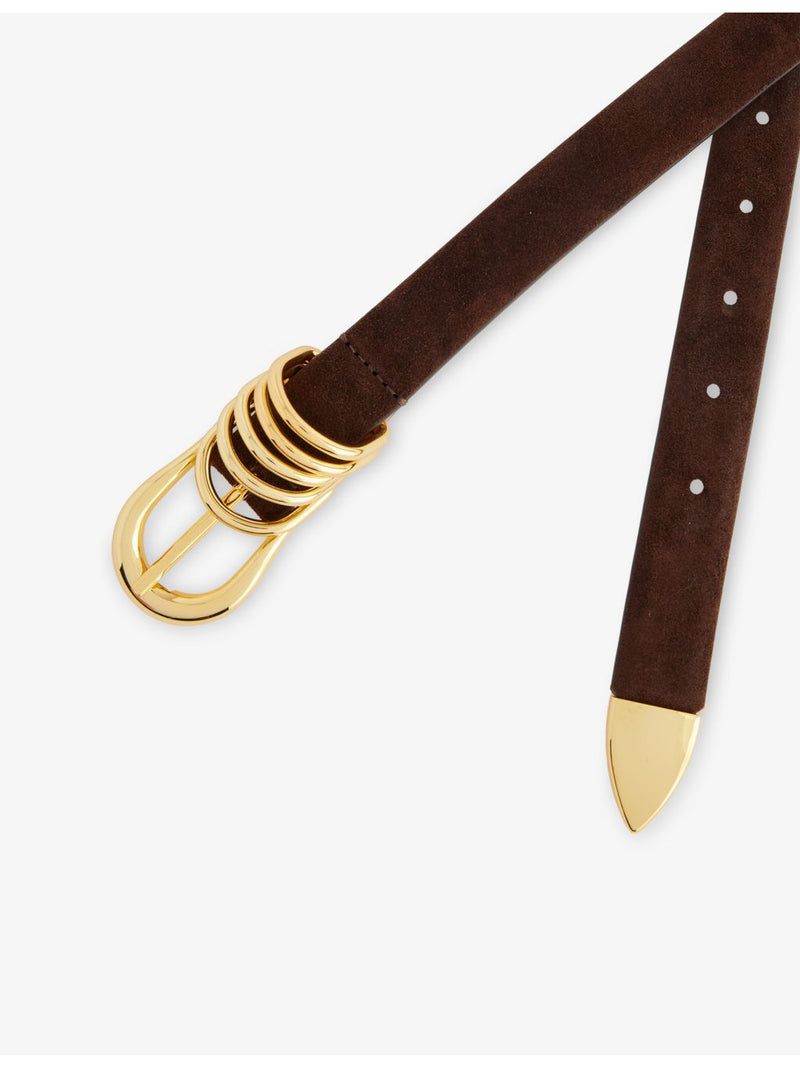 Déhanche suede belt 99cm 2.5cm, imported from the UK