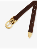 Déhanche suede belt 99cm 2.5cm, imported from the UK