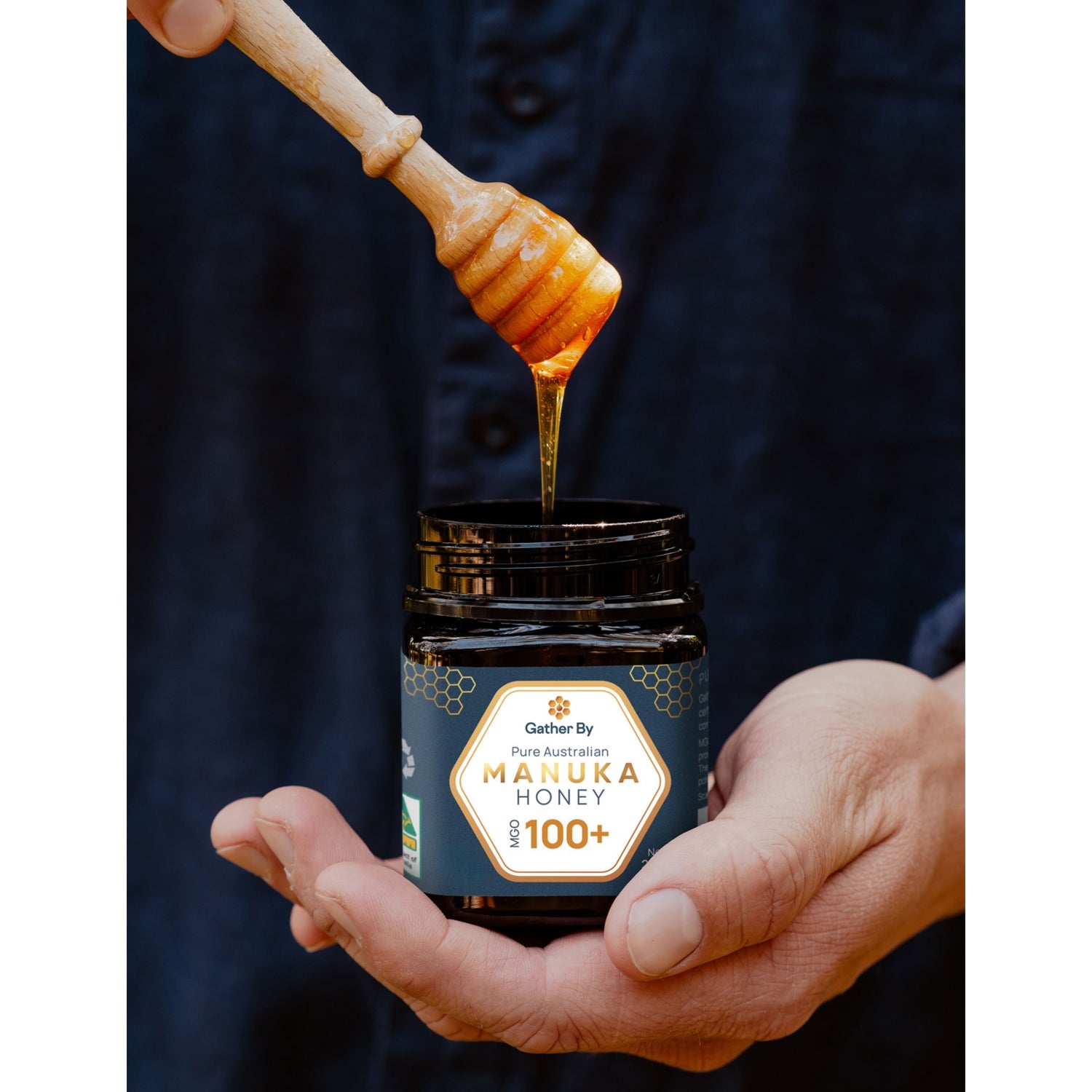 Gather Manuka honey MGO 100+ 500 gram jar, UK version